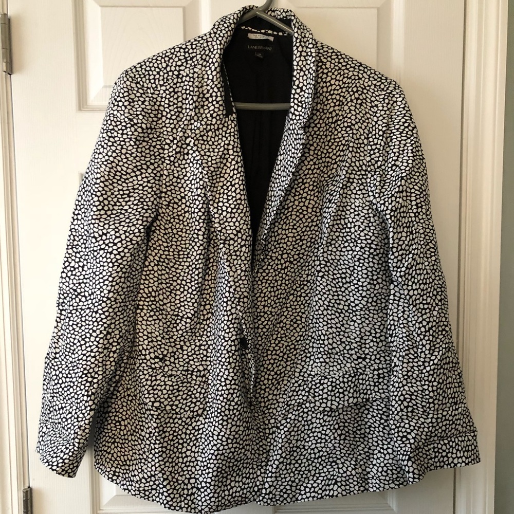 Lane Bryant patterned suit jacket
